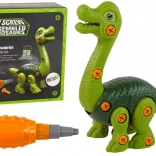 Dinozaur Brachiosaurus verde asamblabil