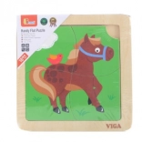 Puzzle din lemn cal – 4 piese