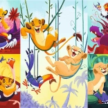 Puzzle 100 piese DISNEY REGELE LEU