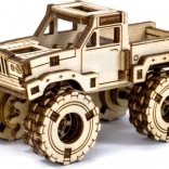 Puzzle 3D din lemn – monster truck de asamblat
