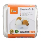 Ouă de lemn pentru bucătăria de joacă – set 4 buc