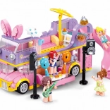 Autobuz rezidențial muzical double-decker Sluban rock – set de construcție