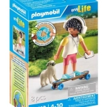 Set figurine Playmobil: Băiat cu câine