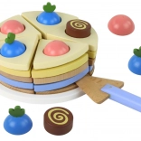 Tort din lemn pentru tăiere, 8 bucăți