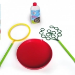 Fru Blu set mare pentru bule uriașe și mini, cu soluție 0,5 l