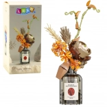 Set de construcție Buchet de flori de toamnă în vază bej-maroniu, 362 de piese