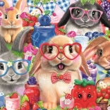 RAVENSBURGER puzzle Iepurași și fructe de pădure 35 piese