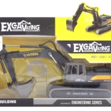 Model excavator din metal și plastic 20,5 cm