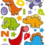Abțibilduri Colorate cu Dinozauri