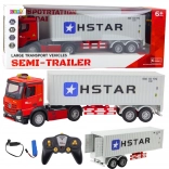 Camion RC cu semiremorcă container 6CH cu unghi de virare 270° HSTAR