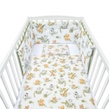 Lenjerie de pat pentru pătuț, set 3 piese NEW BABY Jungle 100x135 cm