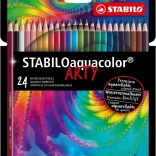 Set de creioane acuarelă Stabilo Aquacolor Arty 24 buc