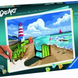 creart vacanță la marea baltică – pictură după numere (premium series b)