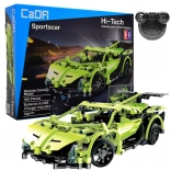 Set de construcție CADA mașină sport RC 32 cm, verde, 453 piese