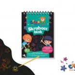 Foi colorate pentru zgâriere 10×14 cm, 10 buc.