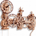 WOODEN CITY puzzle 3D Ceas de perete Steampunk 269 piese