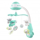 Carusel pentru pătuț cu proiector luminos Baby Mix, culoare mentă