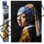 Pictură cu diamante GRAFIX – Fata cu cercel de perlă 40 × 50 cm