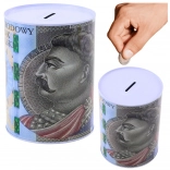 Pușculiță metalică cu motiv bancnotă de 500 PLN 16 × 12 cm