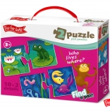 Puzzle Far Far Land căsuțele de potrivire ale animalelor