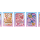 Caiet 15 × 21 cm cu inimă și sclipici în lichid, 80 de foi