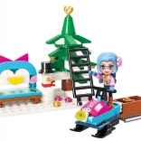 Qman Crăciun fericit – snowmobil și brad de Crăciun