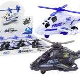 Elicopter de poliție cu propulsie prin frecare, lumină și sunet