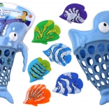 Coș pentru prins peștișori în apă – rechin albastru