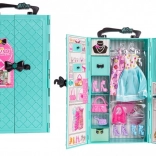 Masă de toaletă cu accesorii Albastru