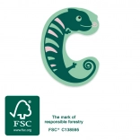 Picior mic literă din lemn C