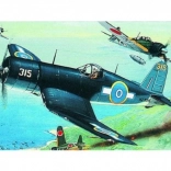 Model din plastic al avionului F4U-1 Corsair de asamblat