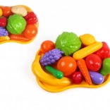 Set de fructe și legume din plastic cu tavă