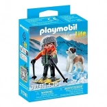 Playmobil My Life schior cu câine Saint Bernard