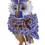 Puzzle 3D din lemn - Bufnița Colorată