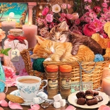 trefl puzzle premium plus tea time totul frumos 1000 piese