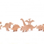 Set de dinozauri din lemn Bajo 10 buc