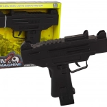 Pistolă neagră pentru copii cu sunet și vibrații