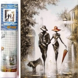 Pictură cu diamante Plimbare romantică 30x40 cm