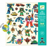 DJECO Autocolante Metalice Roboți