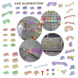 Set constructiv Masterkidz pistă pentru bile Tablă STEM 440 piese