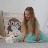 Iepuraș interactiv de pluș cu baterii