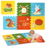 Humbi covoraș puzzle din spumă 1,5 cm XXL animăluțe, 6 piese, 165 × 112 cm