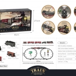 Trenuleț retro cu lumini, sunete și fum 207 cm