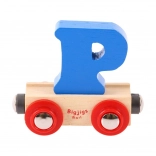 Vagon cu litera P Bigjigs Rail
