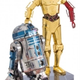 Model Din Metal 3D METAL EARTH Star Wars: R2D2 și C-3PO deluxe