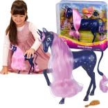 Mia and Me figurină unicorn stelar cu stele luminoase + accesorii