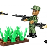 Set de construcție – figurine Vietnam: trei soldați cu accesorii