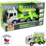 MaDe Auto cu platformă cu mecanism de inerție, cu lumină și sunet