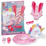 Baby born set de înot unicorn pentru păpușă 43 cm