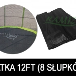 Plasă de protecție pentru trambulină SkyRamiz neagră 366cm 8 tunele pentru stâlpi